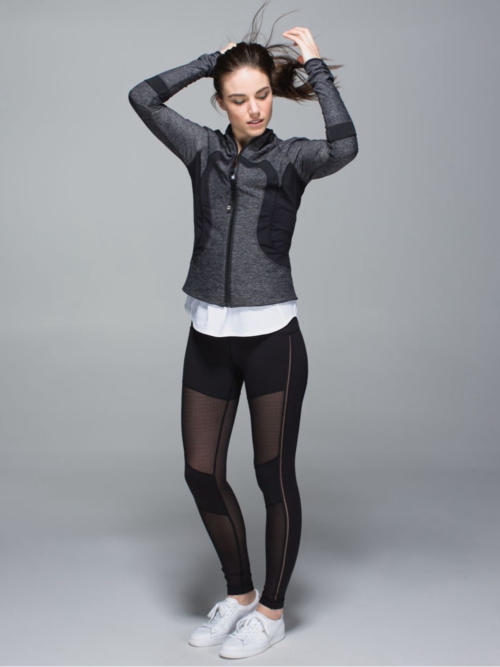 Lululemon Find Your Bliss Reversible Jacket Black and Heathered Black
